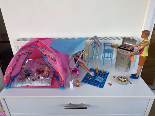 Barbie family camping trip - barbie,