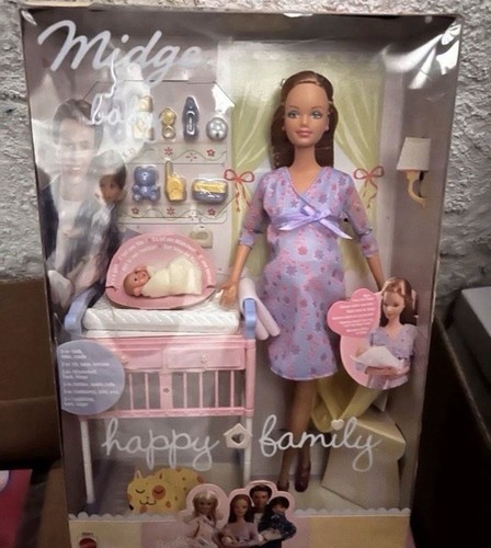 Barbie midge baby - "midge, happy