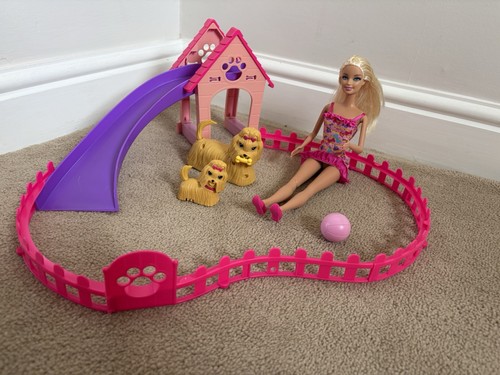 Barbie family puppy play park - family,